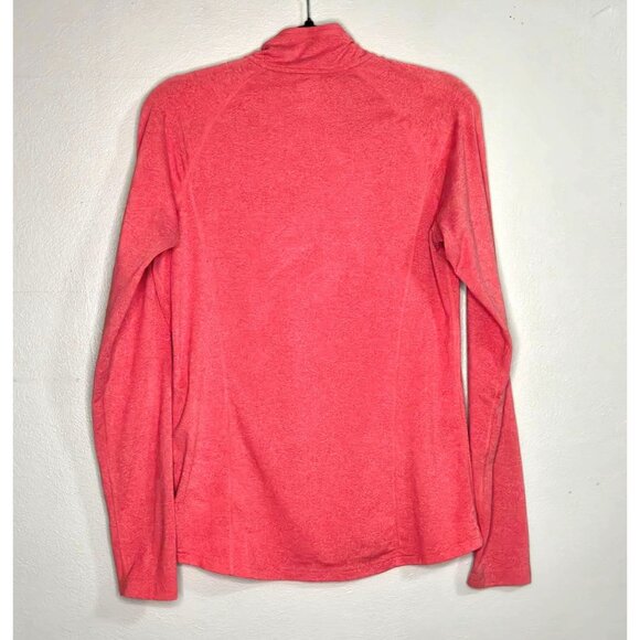 REI Co-Op Women's Medium Red Space Dye Quarter-Zip Pullover Lightweight Baselaye - Picture 2 of 8